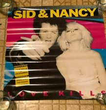 sid and nancy poster  18 x 18    love kills 1986 mca 6181