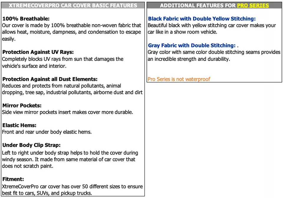 Xtremecoverpro Car Cover Fits 1997 1998 1999 2000 Mitsubishi Montero Sport - Image 3 of 4