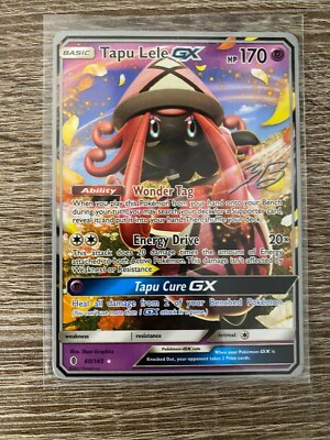 POKEMON PROMO CARD - FULL ART - TAPU LELE GX 60/145 - WORLD