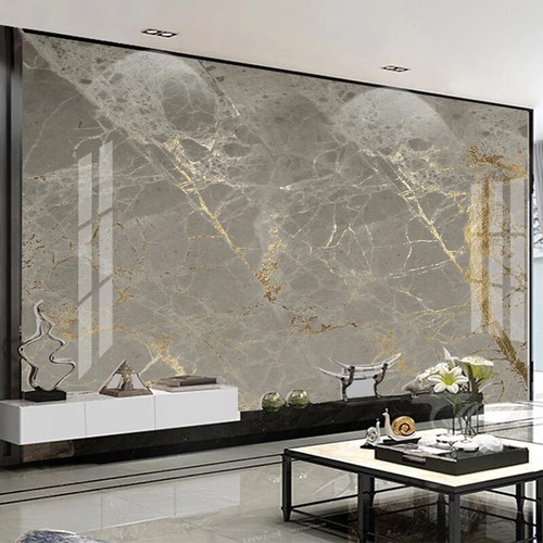 TAPETE Marmormuster grau und gold QUALITÄT CANVAS FINISH - Bild 2 von 6