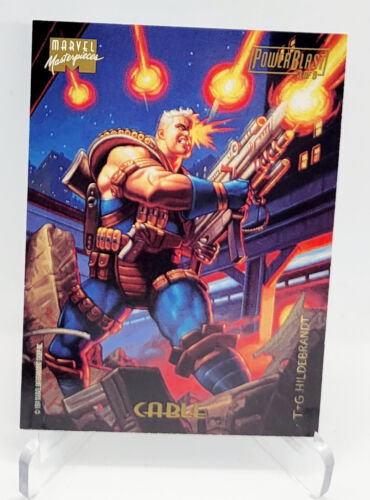 1994 Marvel Masterpieces - Power Blast Subset Card - 3 of 9 Cable - Picture 1 of 2