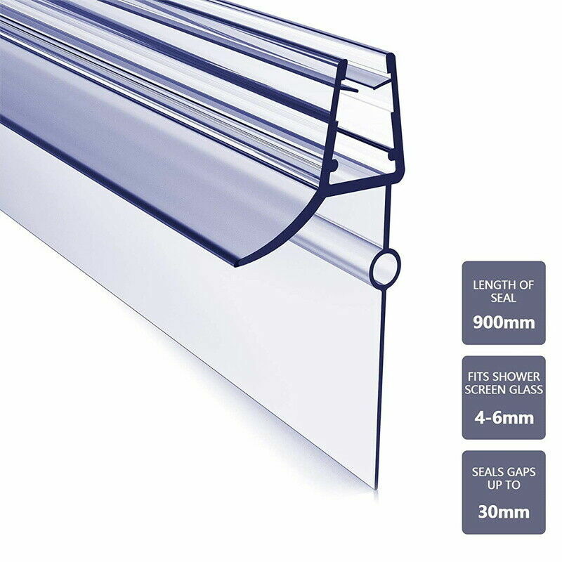Bath Shower Screen Door Rubber Seal Strip Glass for Thickness 4 6mm