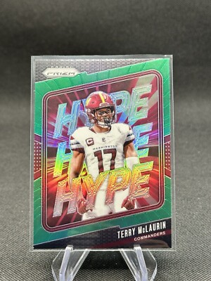 2024 Panini Prizm Terry McLaurin Hype Green Prizm #12 Commanders