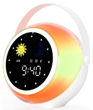 Kids Alarm Clock for Bedroom Decor, Ok to Wake Digital Clock, Bluetooth, Lights