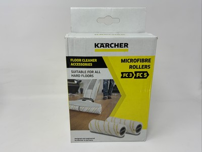 KARCHER Yellow Microfiber Roller Set FC 5 FC3 FC3i FC5i Cordless 2055006 2 Pack
