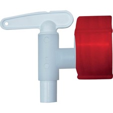Auslaufhahn Kunststoff weiß 34 mm GRAF Ablasshahn Zapfhahn Abflussventil Ventil