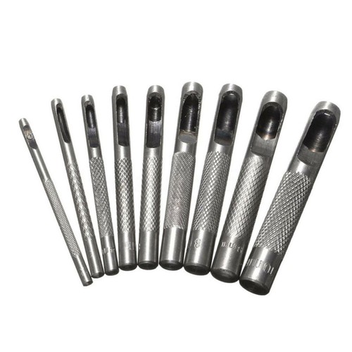 sourcing map Ovale Trou Poinçon 2x8mm Cuir Creux Coupeur Oblong Poinçon Matrice pour Sangle Ceinture Montre Bande Maroquinerie Travail