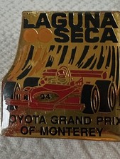 VINTAGE 1984 LAGUNA SECA TOYOTA GRAND PRIX OF MONTEREY PIN PINBACK