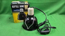 Reptile Heat Lamp Dome 5.5" w/ Ceramic Socket Good Condition E10 
