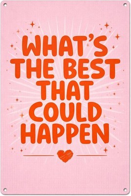 Boho Office Positive Affirmations Wall Decor - Whats The Best That Could Happen