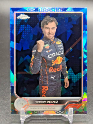 2022 Topps Chrome Sapphire Formula 1 F1 #21 Sergio Perez Portrait Mexico