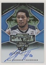 2016-17 Panini Totally Certified Rookie Roll Call Camo 24/25 AJ Hammons Auto 8f4