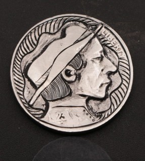 Lonely Cowboy – 1923 Hand Carved Long Ride Home Hobo Nickel Engraving 🌵