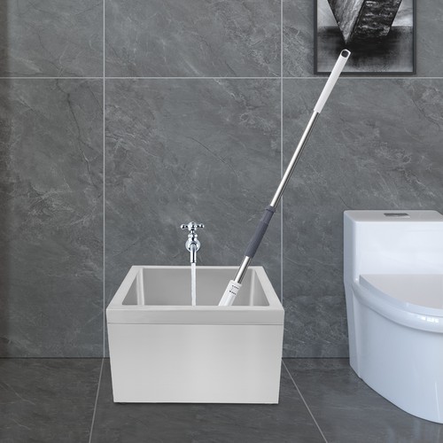 Lavello Cucina Pavimento Acciaio Inox 19" x 22" x 12" 8" Profondità Lavabo Rettangolare - Foto 9 di 12