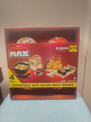 Zuru Max Premium Sushi Bar Collection. (4 Sushi enthalten) 678 Teile Neu 