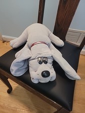 Tonka Pound Puppies 1985 Stuffed Animal Plush Dog Gray PP Logo