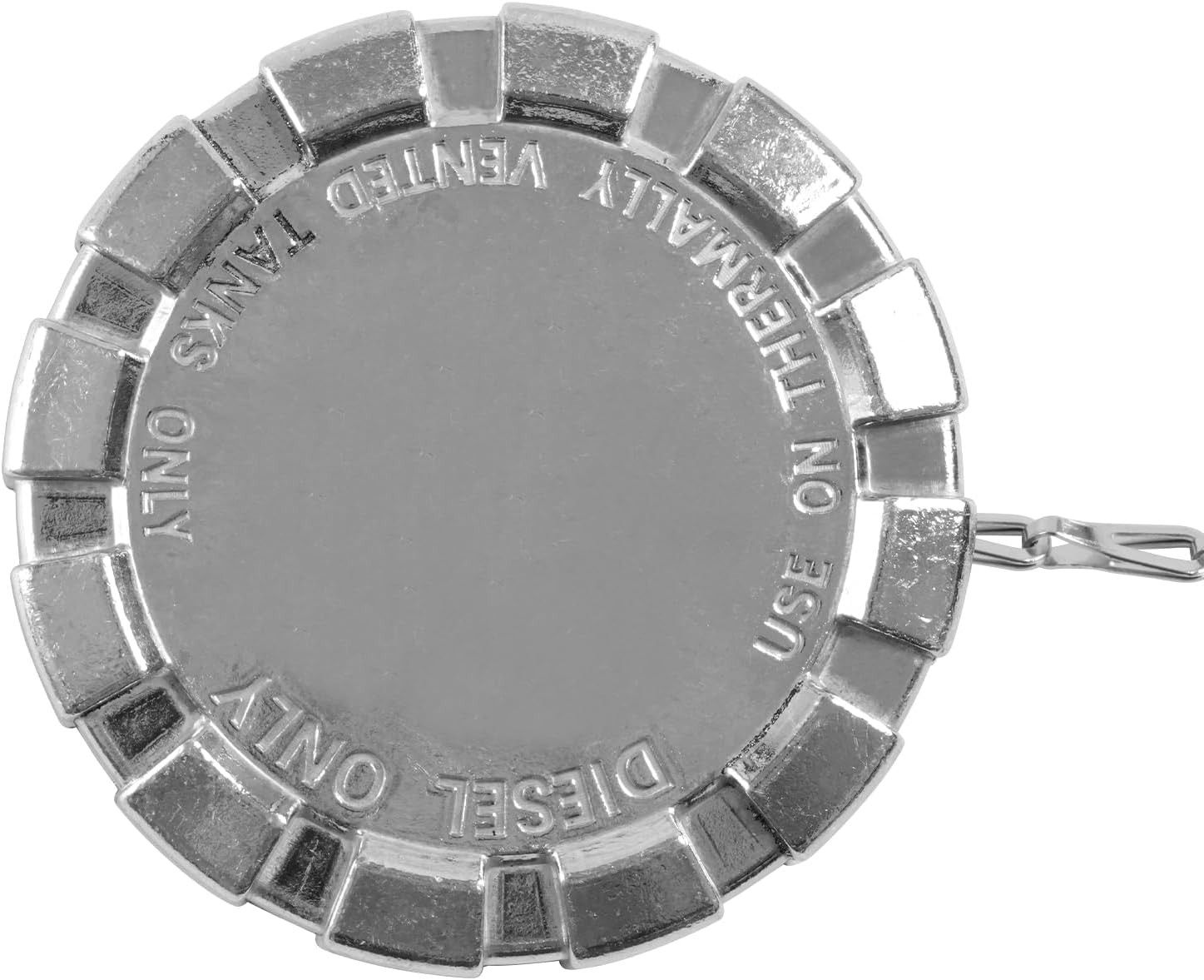 Fuel Cap for Kenworth Trucks - Non-Locking, Non-Vented, Silver 