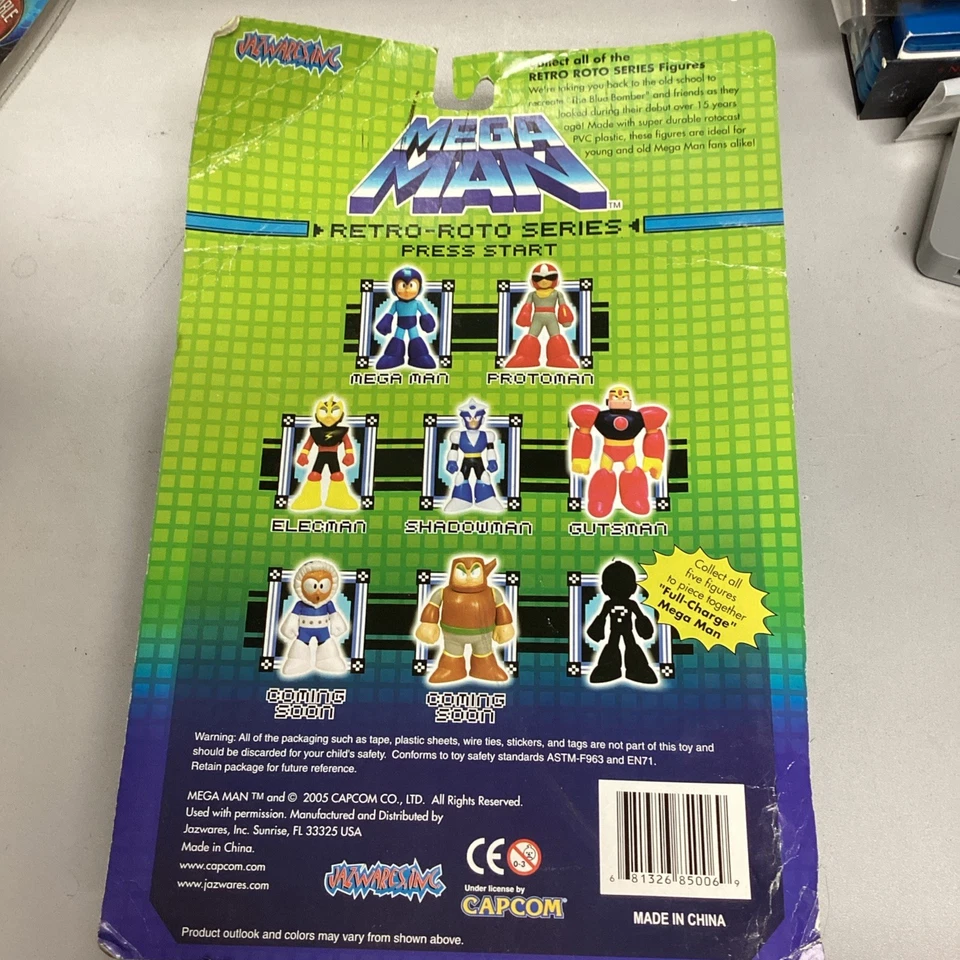 Vintage 2005 Mega Man Retro-Roto Gutsman Brand New Capcom Jazwares Action Figure - Image 2 of 4