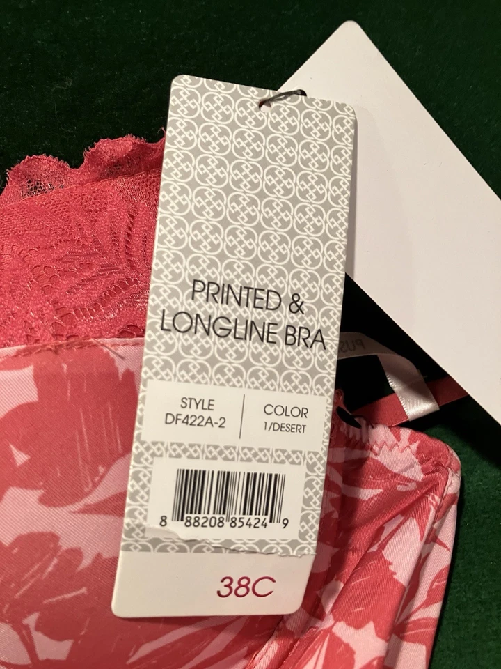 Sujetador push up para mujer talla 38-C Daisy Fuentes rosa intenso largo íntimo nuevo con etiquetas nuevo Foto 4 de 4