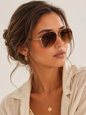 OSCAR DE LA RENTA SUNGLASSES Gold/brown Havana WOMEN s 56-14 132mm Authentic