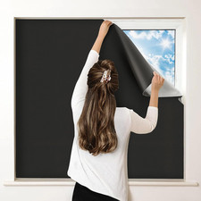 100 Blackout Curtains for Bedroom, Portable DIY Window Blinds, No Drill Window