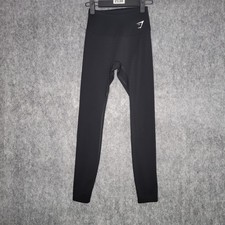 Gymshark Womens Leggings XS Black Gym Workout Yoga Training Athleisure
