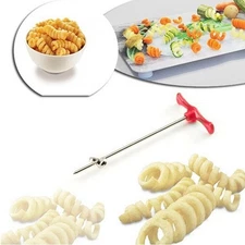 1PC Red Spiral Slicer, Radish Potato Spiral Cutter, Vegetables Fruits Spiral Twi