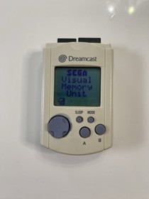 White Visual Memory Unit VMU (Sega Dreamcast) OEM HKT 7000 Tested