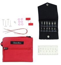 ChiaoGoo TWIST Shorties Red Set, 2-Inch and 3-Inch Interchangeable Knitting Need