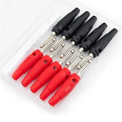 4Mm Solderless Banana Connector Adapter 32A Screw Type Plug  10 Pcs