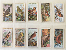 WILLS cigarette cards 'British Birds', 1917 - 39 cards