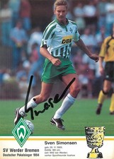 Autogramm Sven Simonsen - Fussball Werder Bremen - Autogrammkarte handsigniert