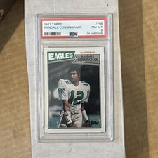 1987 Topps - Randall Cunningham #296 Rookie Card: Graded PSA 8 NM-MT
