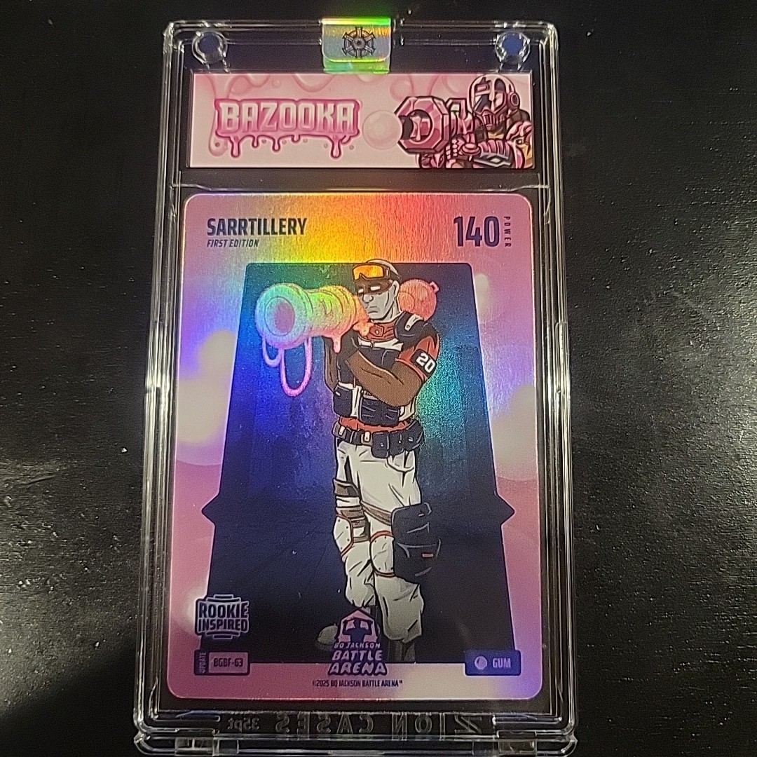 Bo Jackson Battle Arena Sarrtillery Alex Sarr Rookie Bubble Gum Battlefoil SSP