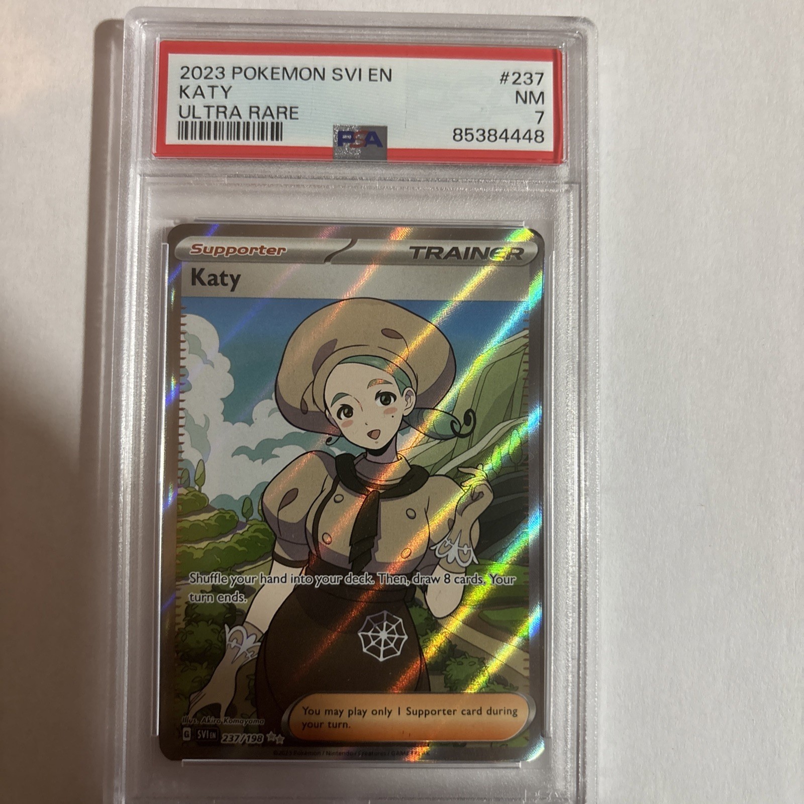2023 POKEMON SVI EN-SCARLET & VIOLET ULTRA RARE #237 KATY PSA 8