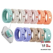 Floral Cover for Oura Ring 4/3/ 4 Ceramic/Samsung/Ultrahuman, Medium Dopamine