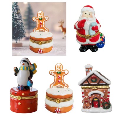 Weihnachten Schmuckkästchen Schmuckkästchen aufklappbar Schmuck Schmuck Organizer Schmuck Ringe