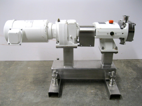 1-1/2" Alfa Laval SX2/013 Sanitary SS Rotary Lobe Pump 2 HP Sterling Motor Z43