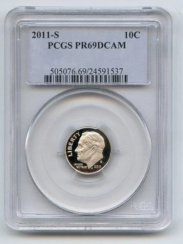 2011-S Roosevelt Dime Proof — photo from the most recent tracked eBay sale