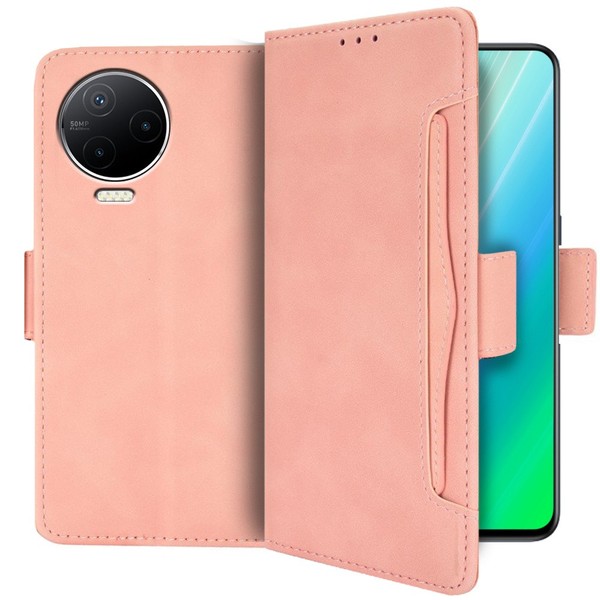 KlapphüLle FüR Infinix Note 12 2023, Mit Kartenfach, Pink-image