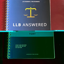 Answered Publishing LLB Answered: Tort Law Study Guide 5th Ed Ring Bound VG