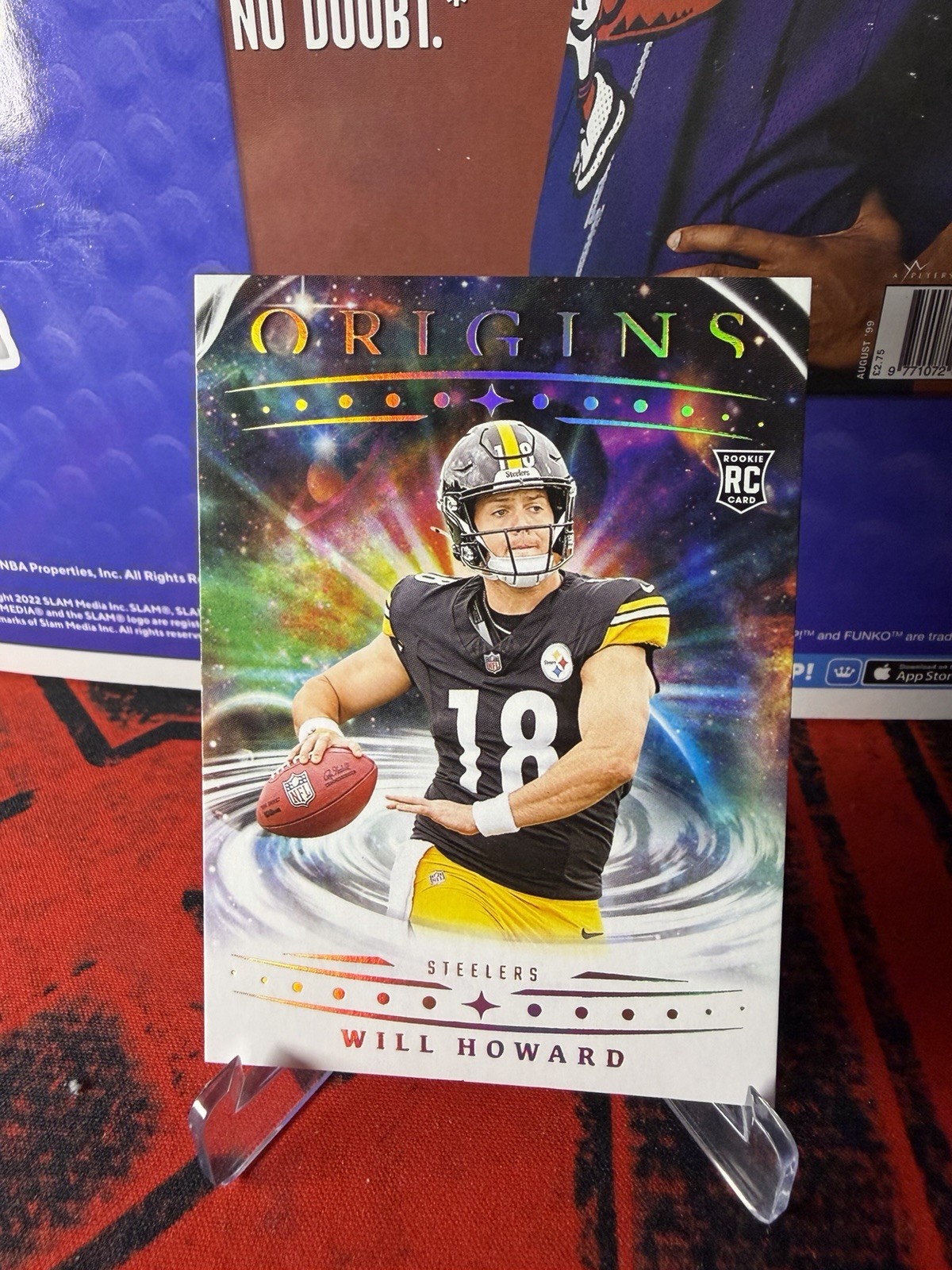2025 Panini Origins Will Howard RC Pittsburgh Steelers rookie QB #120