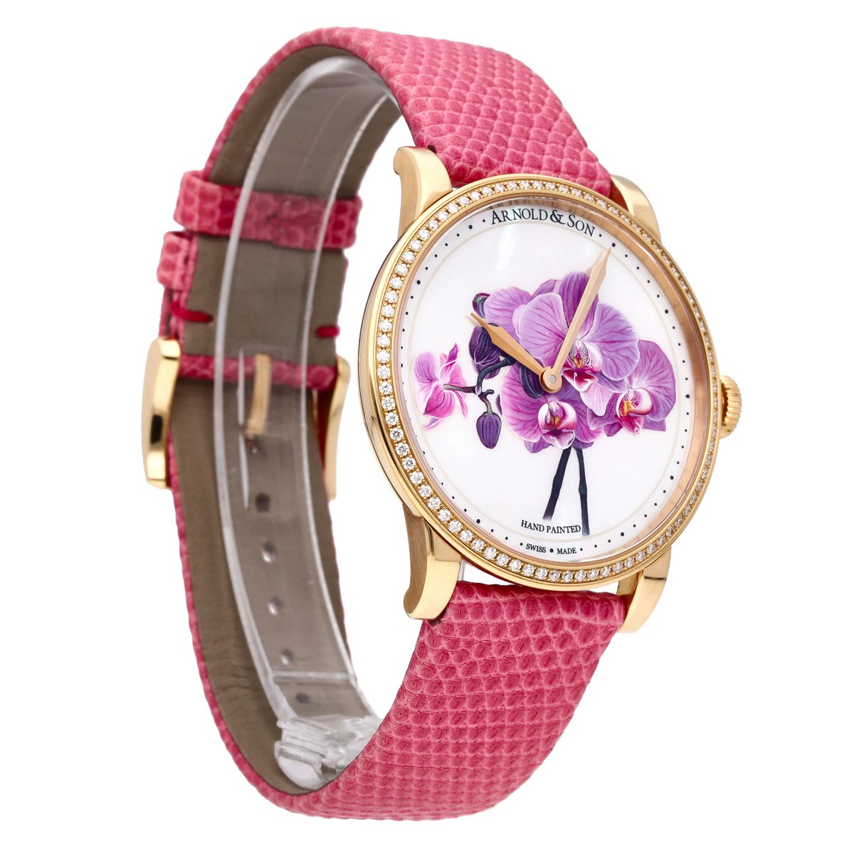 Arnold & Son HM Flowers 18k Rose Gold 41mm Manual-Wind Watch 1LCMP.M04A.L513A View 5