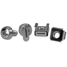 StarTech 50 Pkg M6 Mounting Screws and Cage Nuts for Server Rack Cabinet