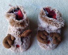 Rudolf Reindeer Baby Slippers