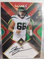2023 Wild Card Auto Mania Joe Tippmann Rookie Auto Red Triangle Squiggles 9/10