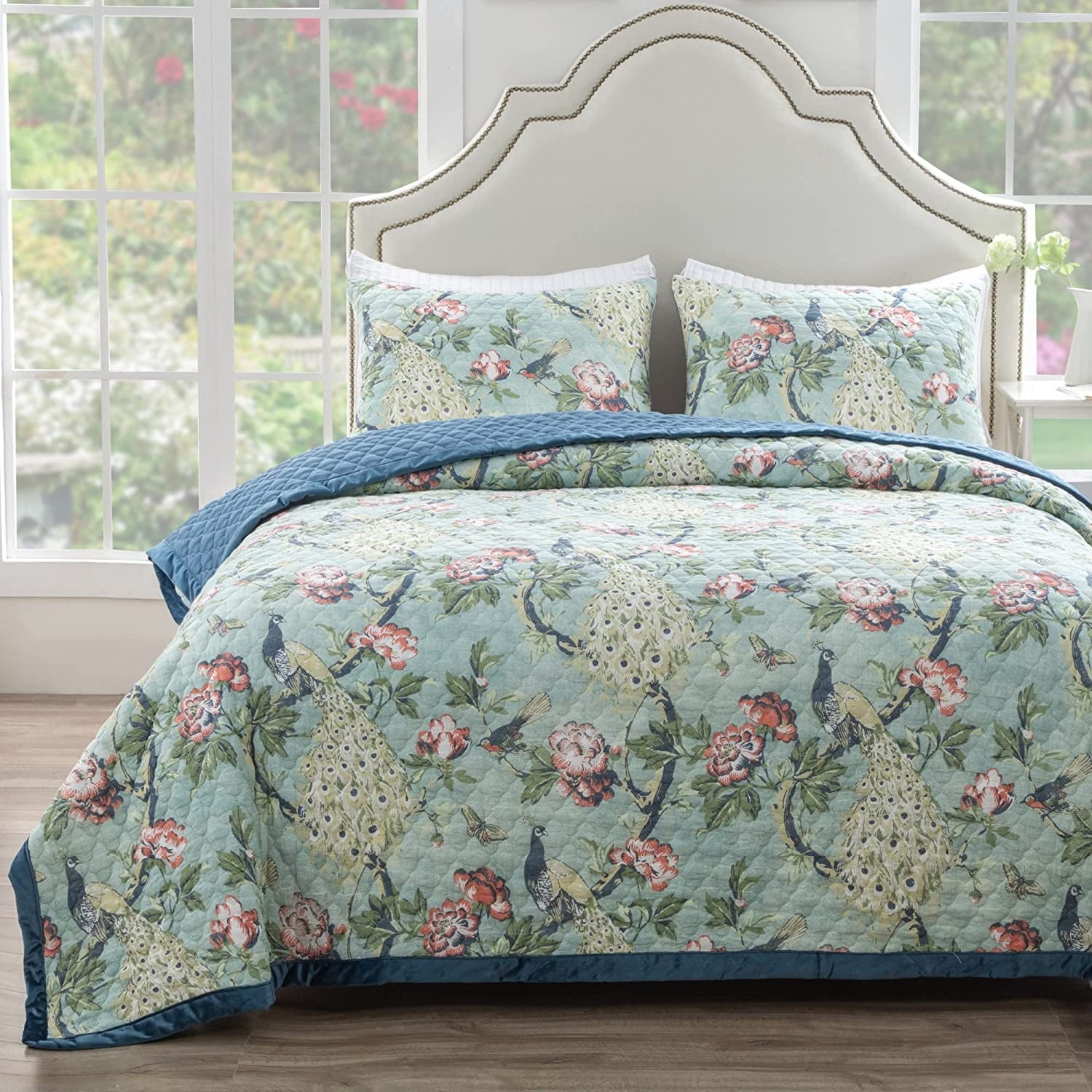 Greenland Home Fashions Pavona Quilt Set, 2-Piece Twin/XL, J