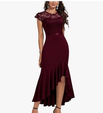 Mother Of Bride/Groom Dress Burgandy