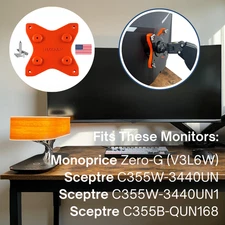 TLG VESA Mount ADAPTER Bracket For Sceptre C355W/Monoprice Zero-G 35" ULTRAWIDE
