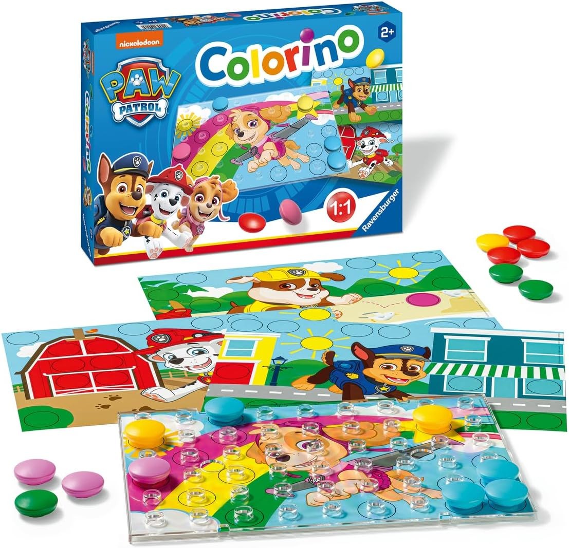 Ravensburger Colorino Pat Patrouille jeu éducatif 2 ans pour apprendre les couleurs